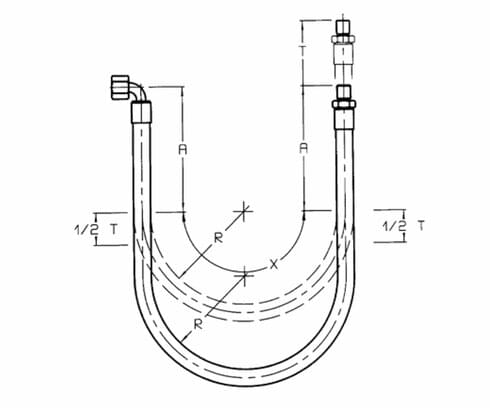 Berechnung Schlauchlänge "flexibler Einsatz" Calculation of hose length "Flexible use"