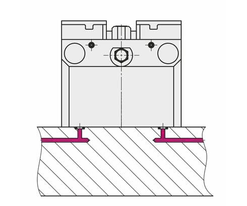 Port for central lubrication